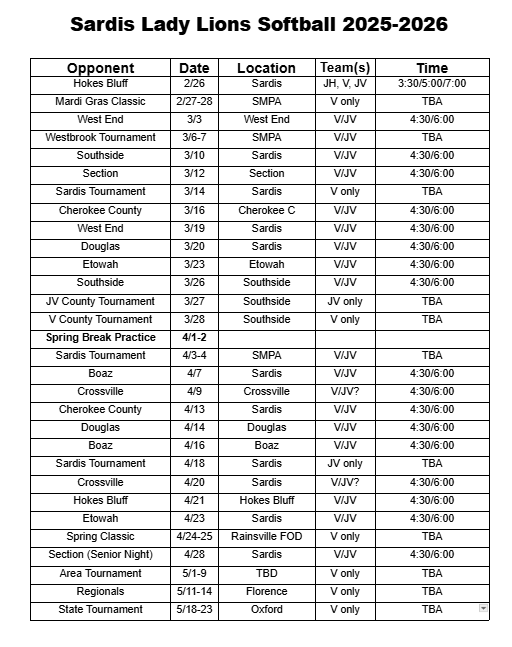 Come out and support our Lady Lions! 